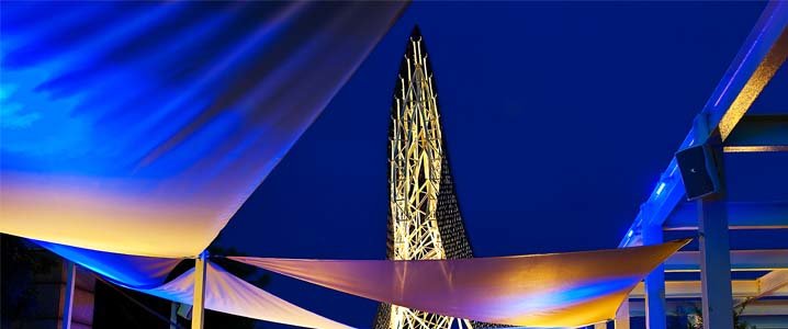 Arola Cocktails & Tapas,en la terraza en el Hotel Arts Barcelona