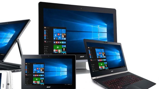 Nueva línea de equipos con Windows 10 de Acer