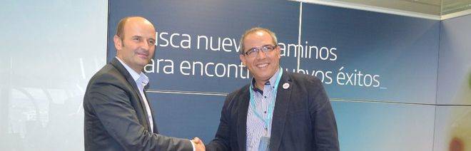 David del VAL, CEO de Telefónica I+D, y Rafael Díaz, Director General de ESNE.