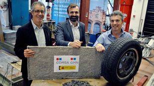 Investigadores de la UPC crean un nuevo material a partir de las fibras textiles de los neumáticos viejos