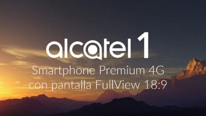 Alcatel 1, se presenta con Android Oreo , acabado diseño y sólo por 70 euros