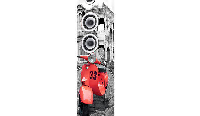 Torre de sonido Bluetooth IBT-3 Roma de iCES, con elegancia italiana