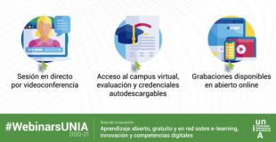 Comienza la programación de webinars online sobre innovación educativa de la UNIA