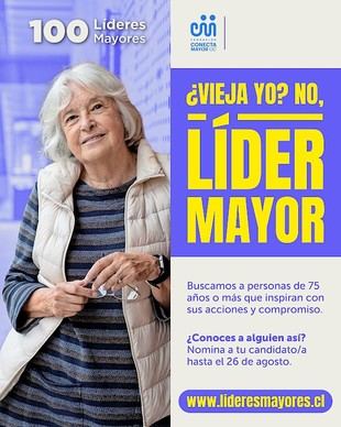 Abren postulaciones para “100 Líderes Mayores” 2025 en Chile