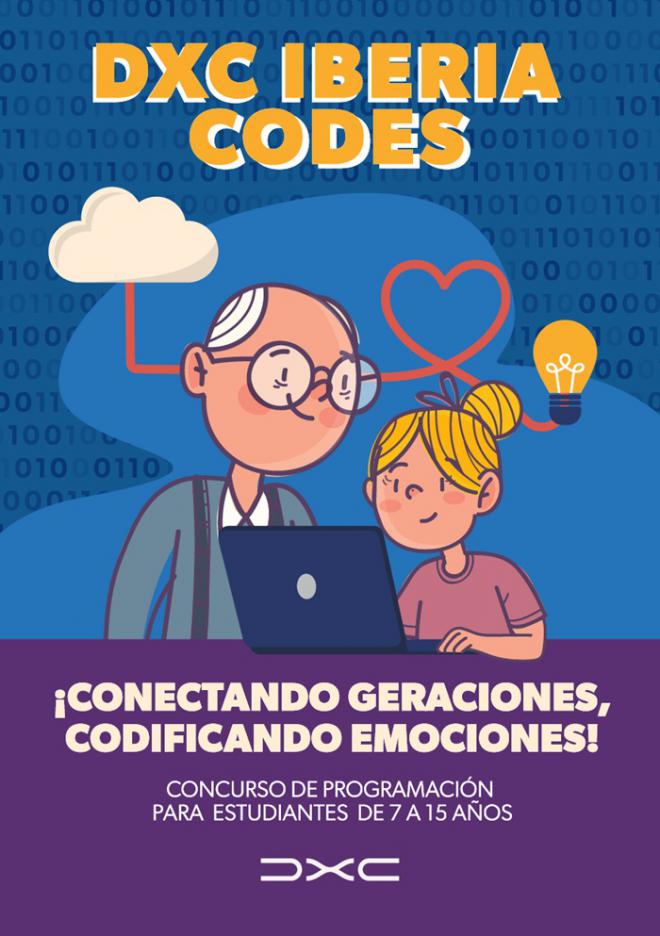 DXC Iberia Codes promueve la empatía y el aprendizaje intergeneracional mediante la creación de videojuegos en Scratch y MakeCode Arcade