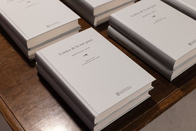 La traducción al catalán de la 'Crítica de la razón pura' recibe el premio UNE a la mejor traducción