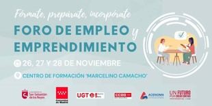 Foro de Empleo y Emprendimiento: 26 al 28 de noviembre en San Sebastián de los Reyes
