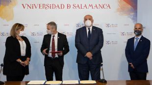 La USAL y ENUSA firman un acuerdo de colaboración para la promoción de la investigación y la divulgación científico-cultural