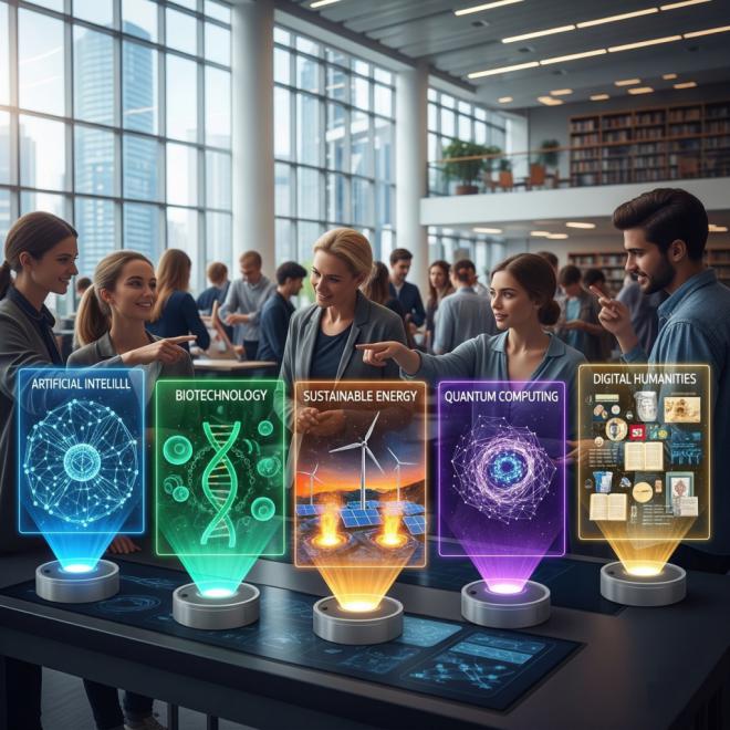 5 áreas de estudio emergentes que están revolucionando la universidad en 2025