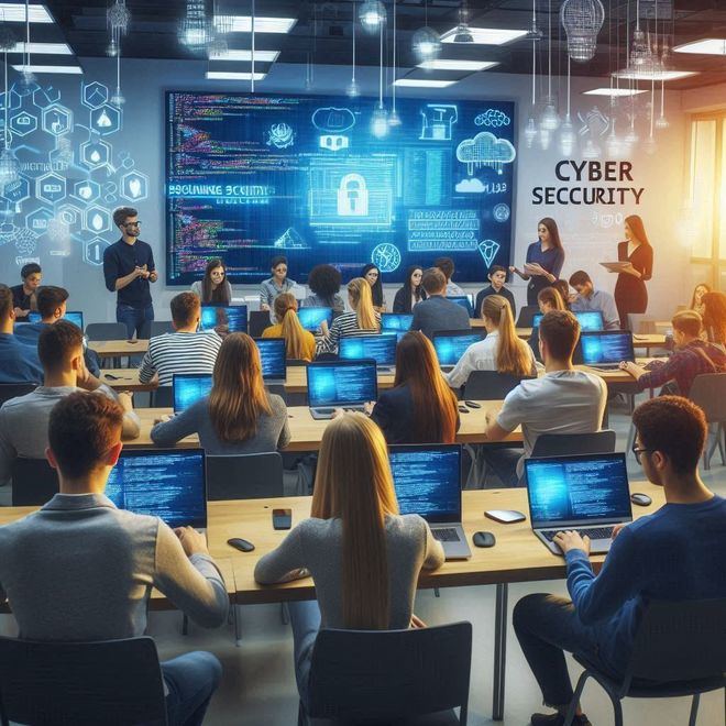 Ciberseguridad en la Universidad / Imagen recreada con la ayuda de la IA de Copilot