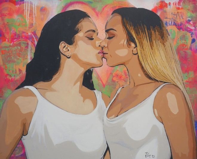CUPRA City Garage Madrid lanza 'Besos Prohibidos', una exposición de TVBOY sobre libertad y diversidad