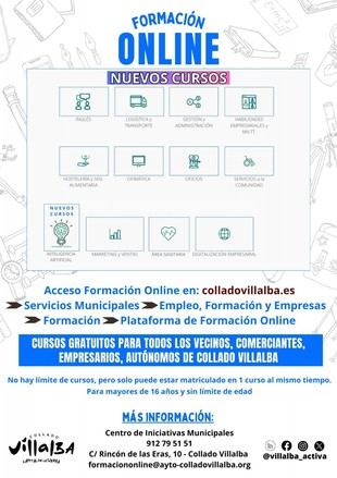 Collado Villalba registra más de 1.000 matrículas en su formación online en 2025