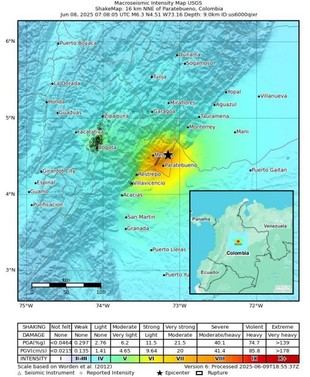 Construcciones informales son las más vulnerables tras sismo en Paratebueno