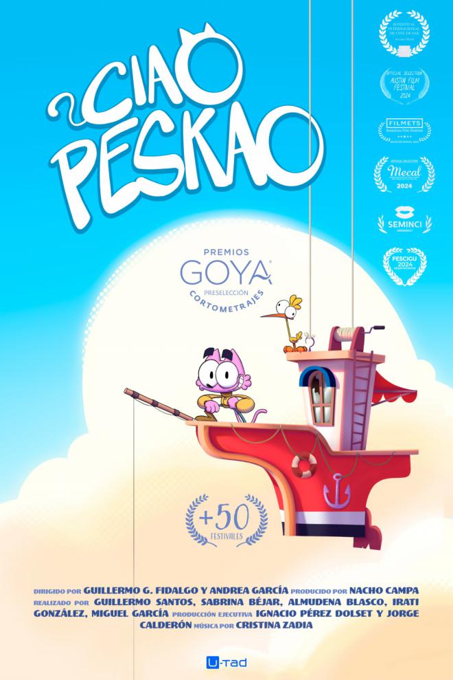 Estudiantes de U-tad logran una histórica preselección para los Goya con su cortometraje Ciao Peskao