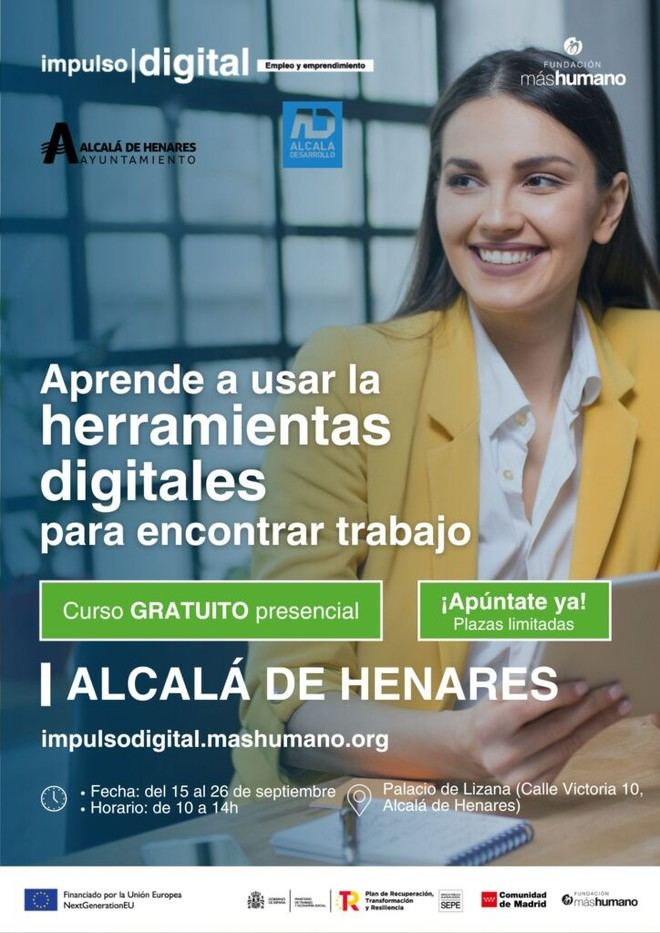 Inscripción abierta para el programa gratuito 'Impulso Digital' en Alcalá de Henares