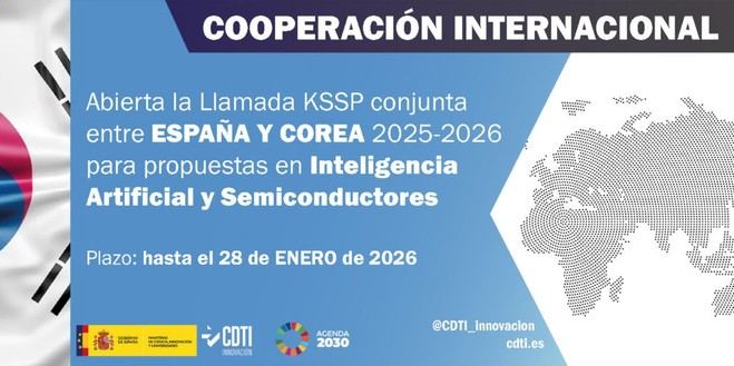 Convocatoria KSSP 2025-2026 para cooperación tecnológica entre España y Corea