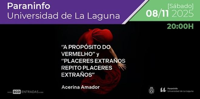 Acerina Amador presentará danza contemporánea en la ULL el 8 de noviembre