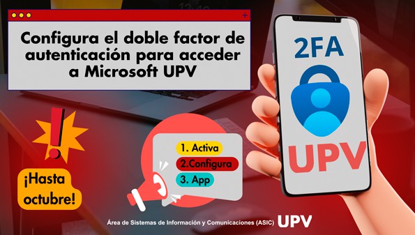 La UPV implementa el doble factor de autenticación para acceder a Microsoft