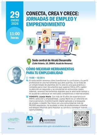 Jornada gratuita en Alcalá de Henares para potenciar la empleabilidad