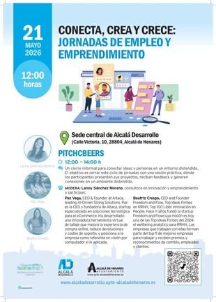 Cierre del ciclo "Conecta, Crea y Crece" con jornada de pitch y networking en Alcalá