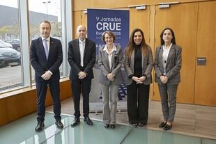 Alcón destaca la necesidad de cooperación y financiación para mejorar la docencia universitaria en las V Jornadas de Crue-Docència