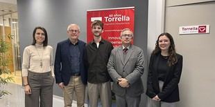 Alexander Swienton visita Torrella Enginyeria tras ganar la beca Josep Torrella