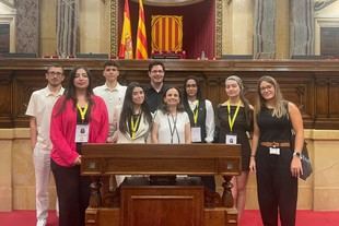 Estudiantes de la UdL participan en la Setmana del Parlament Universitari en Barcelona
