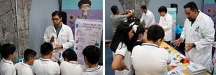 Estudiantes de QFB-UV enseñan ciencia a niños en la FILU 2026