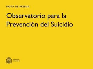 Creación del Observatorio para la Prevención del Suicidio en España