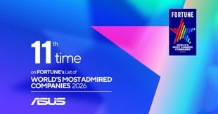 ASUS celebra su undécima inclusión en la lista de las empresas más admiradas del mundo de Fortune