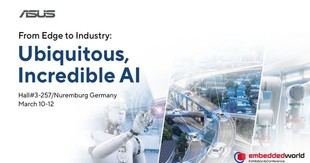 ASUS IoT presenta soluciones de IA industrial en Embedded World 2026