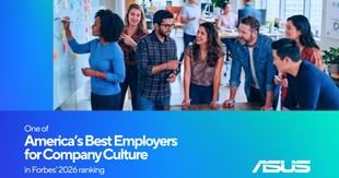 ASUS destaca en la lista de mejores empleadores de EE. UU. por su cultura empresarial según Forbes 2026