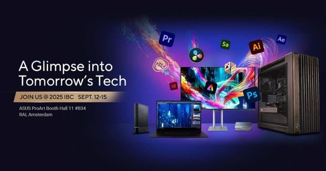 ASUS presenta innovaciones para creadores en IBC 2025