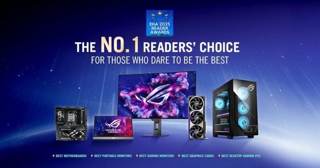 ASUS recibe siete premios en los European Hardware Association 2025