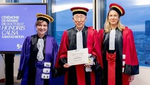Ban Ki-moon recibe el Doctorado Honoris Causa de la Sorbonne