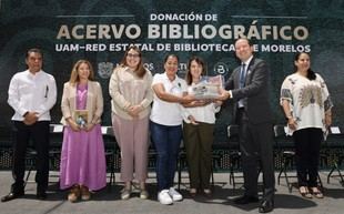 Morelos recibe más de 17 mil libros de la UAM para sus bibliotecas públicas