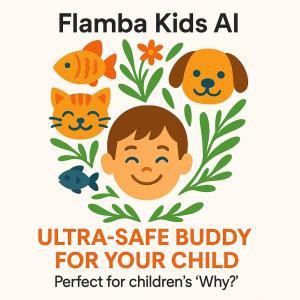 Flamba Kids AI: La primera app ultra segura que responde a todas las preguntas de los niños