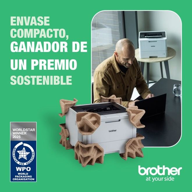 Brother recibe el premio WorldStar por su innovador packaging de celulosa moldeada