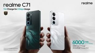 realme presenta el smartphone C71 con batería de 6.000 mAh y carga rápida de 45W