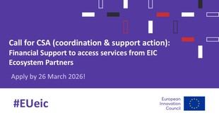 Convocatoria de apoyo financiero para acceder a servicios del EIC Ecosystem Partners