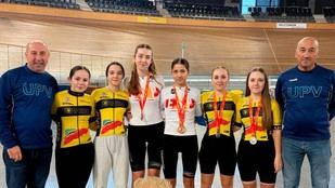 Valeria Almera y Nara Gómez, campeonas de España en ciclismo