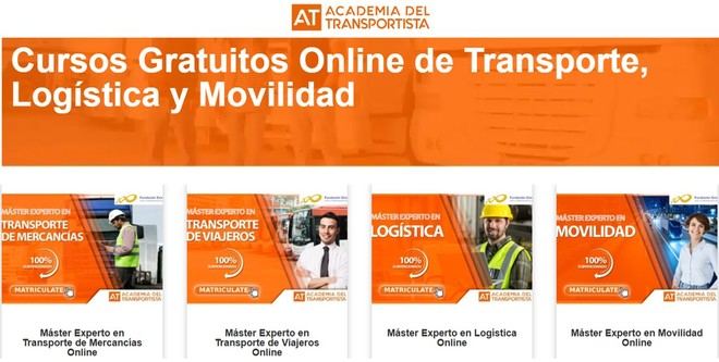 Amplia oferta de cursos gratuitos online en Transporte y Docencia para septiembre
