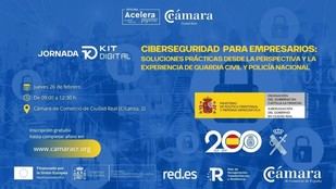 Jornada de ciberseguridad en Ciudad Real el 26 de febrero