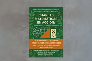 Charla sobre matemáticas aplicadas a ecosistemas y estructuras en UPCH