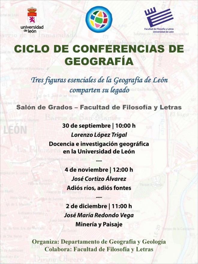 Ciclo de conferencias sobre Geografía en la Universidad de León