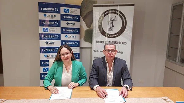 FUNIBER y el Colegio de Abogados de San Lorenzo firman un convenio de colaboración