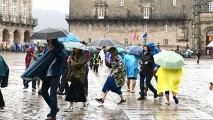 Compostela registró 1.937 litros de lluvia por metro cuadrado en 2025, superando la media anual