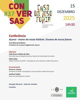 José Manuel Bolieiro, Presidente de los Açores, en la UC para las "Conversas da Casa da Lusofonia"