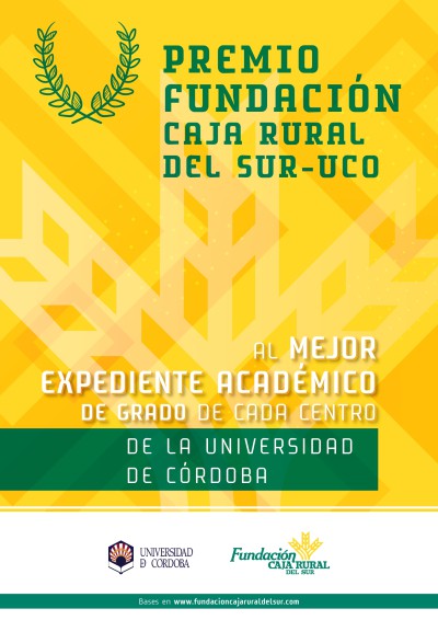 Convocatoria del VIII Premio al Mejor Expediente Académico de la UCO