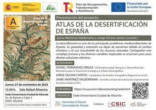 Presentación del Atlas de la Desertificación en Alicante